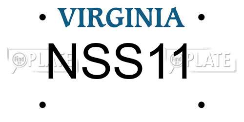 NSS11 Virginia License Plate