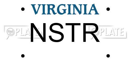 NSTR Virginia License Plate