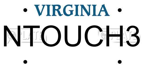 NTOUCH3 Virginia License Plate