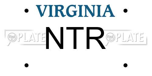 NTR Virginia License Plate