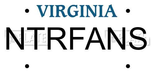 NTRFANS Virginia License Plate
