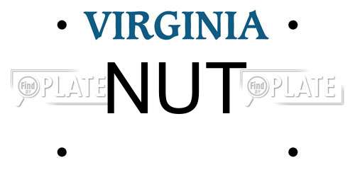 NUT Virginia License Plate