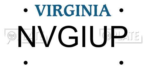 NVGIUP Virginia License Plate