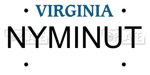 NYMINUT Virginia License Plate