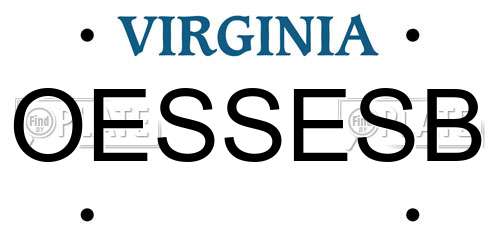 OESSESB Virginia License Plate