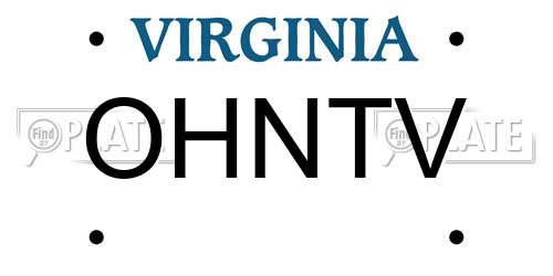 OHNTV Virginia License Plate