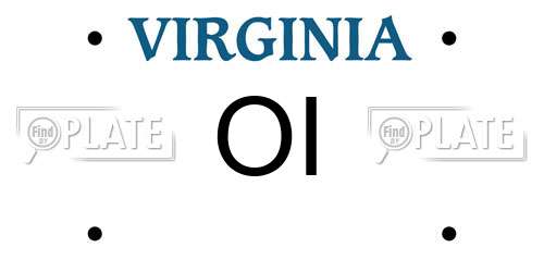 OI Virginia License Plate