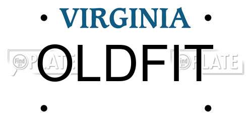 OLDFIT Virginia License Plate
