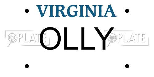 OLLY Virginia License Plate
