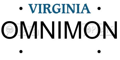 OMNIMON Virginia License Plate