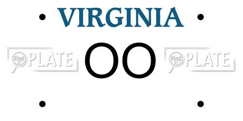 OO Virginia License Plate