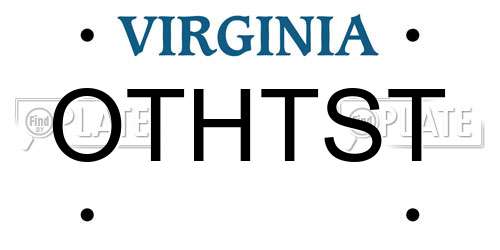OTHTST Virginia License Plate