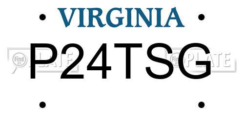 P24TSG Virginia License Plate