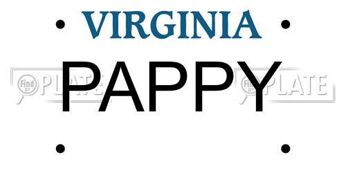 PAPPY Virginia License Plate