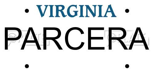 PARCERA Virginia License Plate