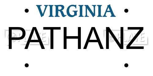 PATHANZ Virginia License Plate