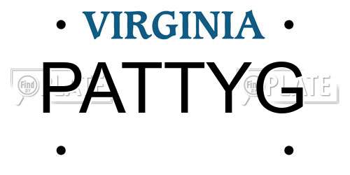 PATTYG Virginia License Plate