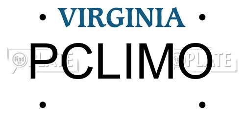 PCLIMO Virginia License Plate