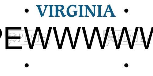 PEWWWWW Virginia License Plate