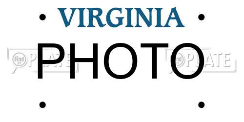 PHOTO Virginia License Plate