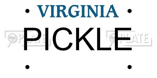 PICKLE Virginia License Plate