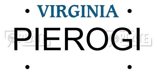 PIEROGI Virginia License Plate