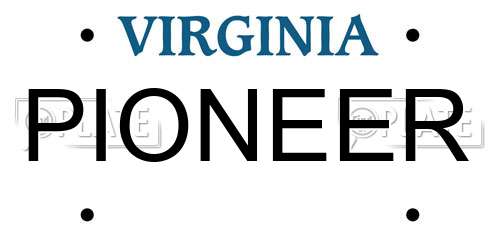 PIONEER Virginia License Plate