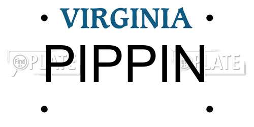 PIPPIN Virginia License Plate