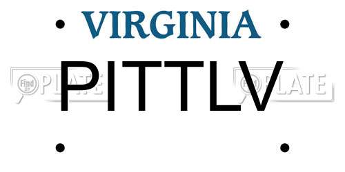 PITTLV Virginia License Plate