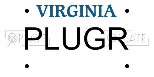 PLUGR Virginia License Plate
