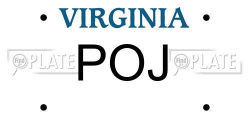 POJ Virginia License Plate