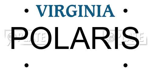 POLARIS Virginia License Plate