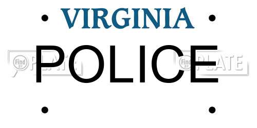 POLICE Virginia License Plate