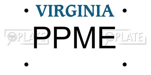 PPME Virginia License Plate