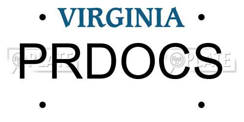 PRDOCS Virginia License Plate