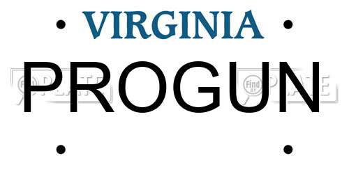 PROGUN Virginia License Plate