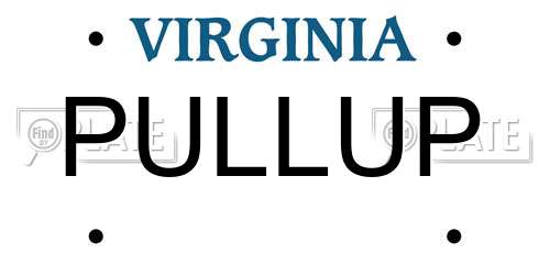 PULLUP Virginia License Plate