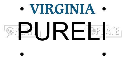 PURELI Virginia License Plate