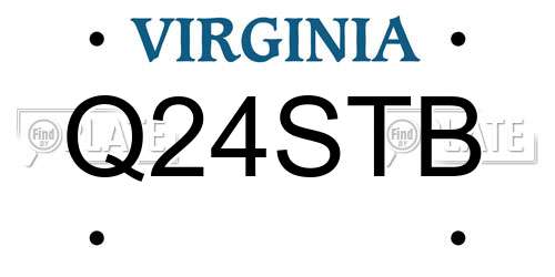 Q24STB Virginia License Plate