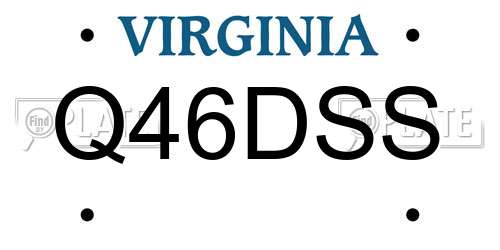Q46DSS Virginia License Plate