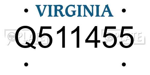Q511455 Virginia License Plate
