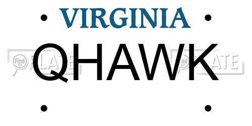 QHAWK Virginia License Plate