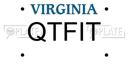 QTFIT Virginia License Plate