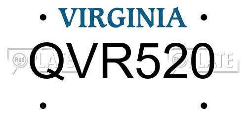 QVR520 Virginia License Plate