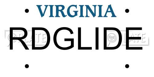 RDGLIDE Virginia License Plate