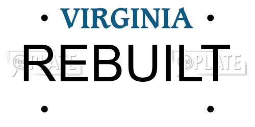 REBUILT Virginia License Plate