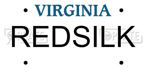 REDSILK Virginia License Plate