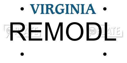 REMODL Virginia License Plate