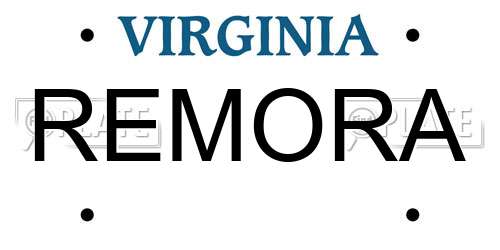 REMORA Virginia License Plate