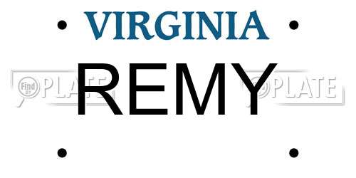 REMY Virginia License Plate